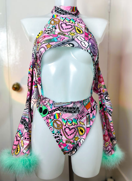 Cut out bodysuit (Multiple prints available)