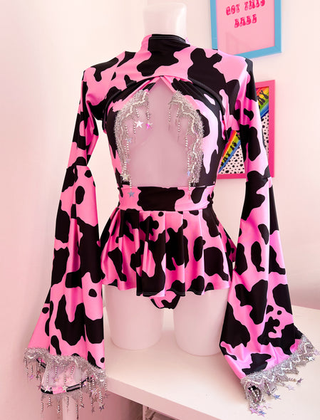 Pink Rhinstone Cowgirl Set