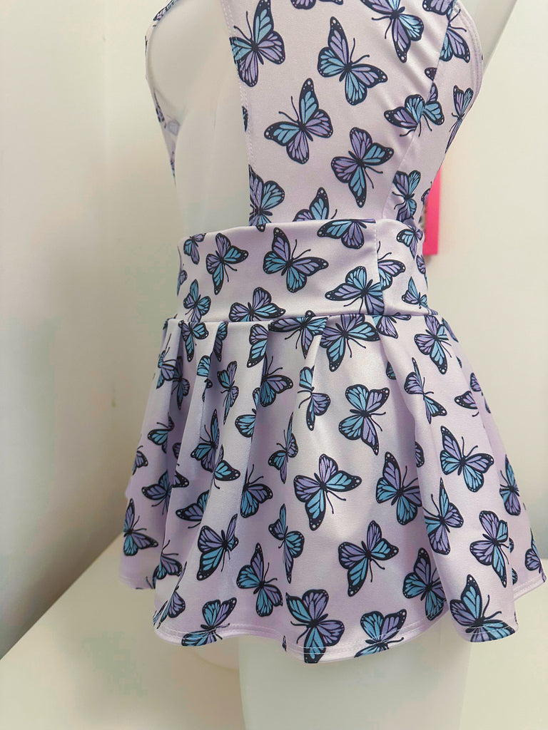 Blue Butterfly Baby Micro Skirt