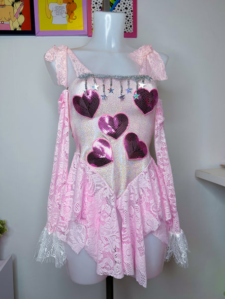 Pink heart Sabrina dress