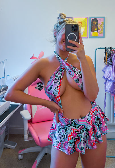 Psychedelic Micro Skirt